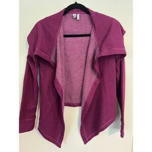 Z by Zella Caspia Purple Drape Jacket Cardigan XL BNWT